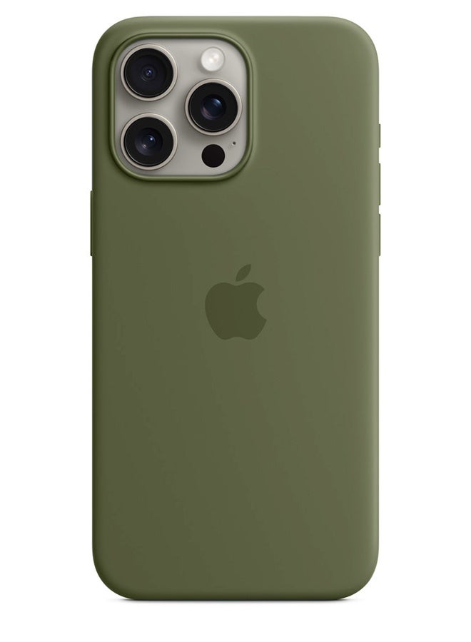 ميدا جراب سيليكون لموبايل ايفون 15 برو ماكس - 6.7 انش حماية كامل الجسم بملمس ناعم حريري غطاء مضاد للصدمات - Image 1